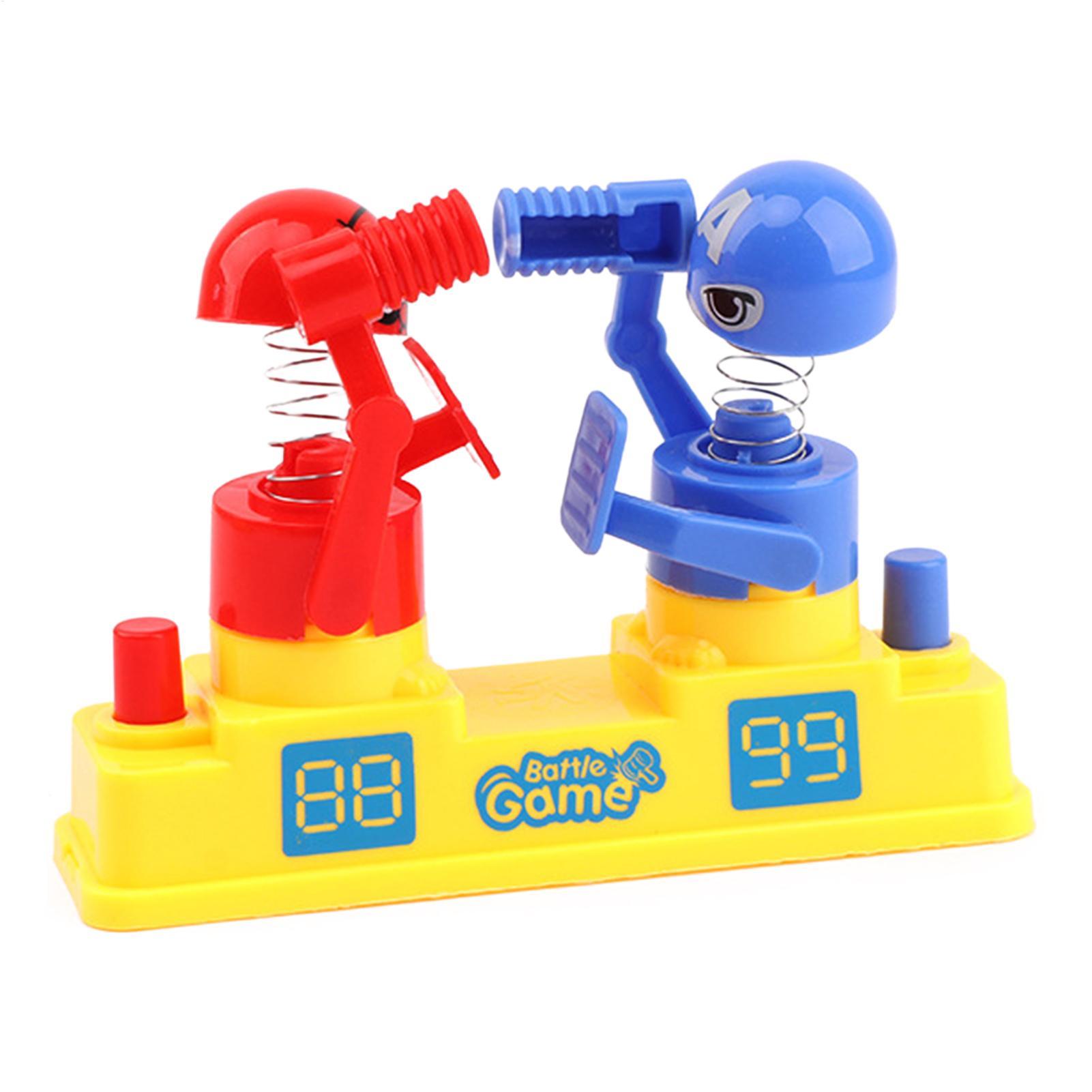 Board Game Land - ミニテーブルボクシングゲーム ミニロボット格闘玩具 バトルロボット オールドゲーム ポータブルキッズボードゲーム パンチング