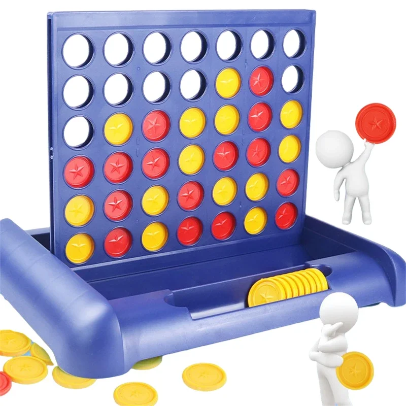 Board Game Ludo - 折りたたみ式接続 4 インラインボードゲームクラシックパーティーチェス家族のおもちゃ早期教育パズル子供思考トレーニングギフト