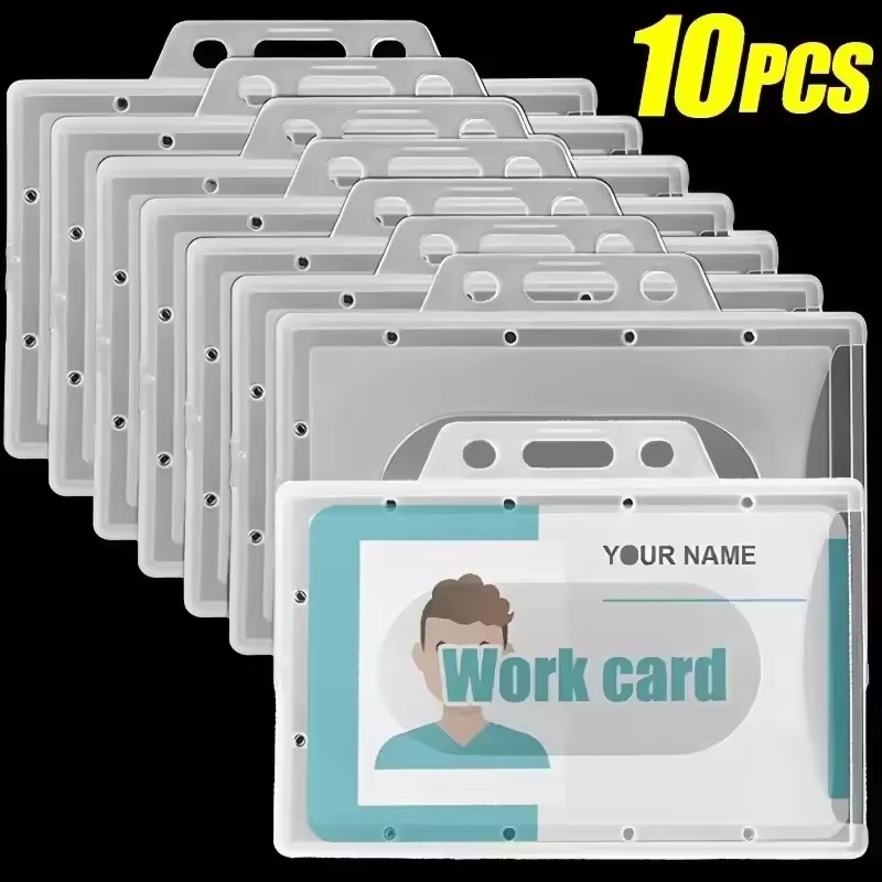 Card Sleeves Protector - 20/5/1 個防水透明プラスチック PVC ID カード名札ホルダー透明名刺スリーブカバー学校オフィス用