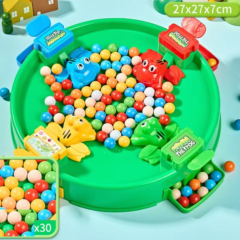 カエルが豆を食べる子供用おもちゃ 貪欲な豆 親子インタラクテ - Board Game Ludo のレビューと価格