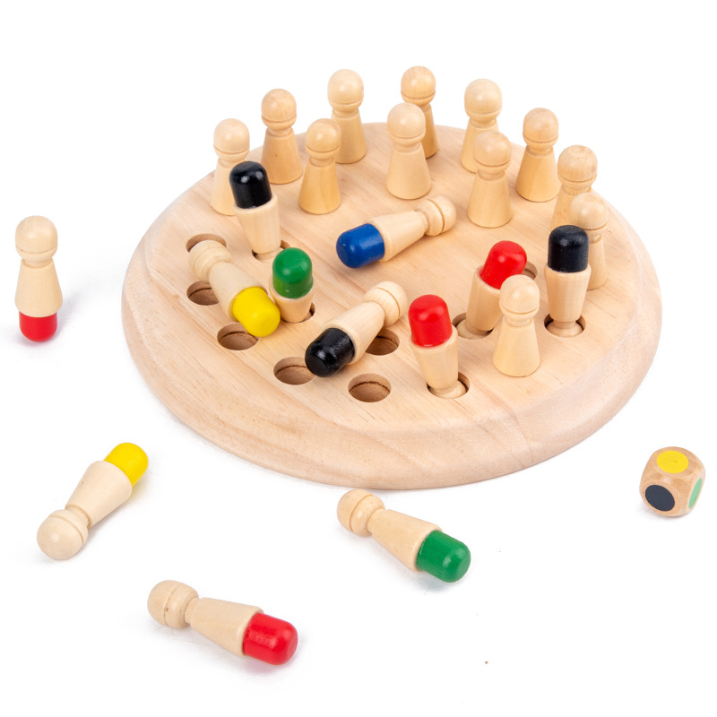 木製メモリマッチスティックチェスカラーテーブルゲームボードパ - Board Game Land のレビューと価格