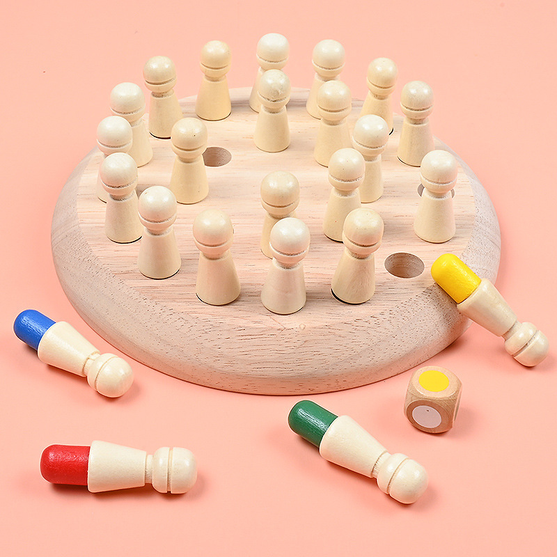 木製メモリマッチスティックチェスカラーテーブルゲームボードパ - Board Game Land のレビューと価格