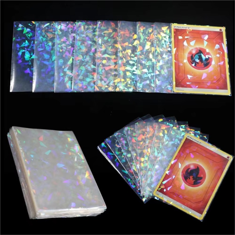 シャッターエフェクトレインボーレーザーカードスリーブ 66* - Card Sleeves Protector のレビューと価格