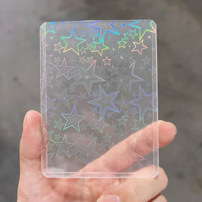 10 個ホログラフィックレーザークリアフォトカードスリーブ防 - Card Sleeves Protector のレビューと価格