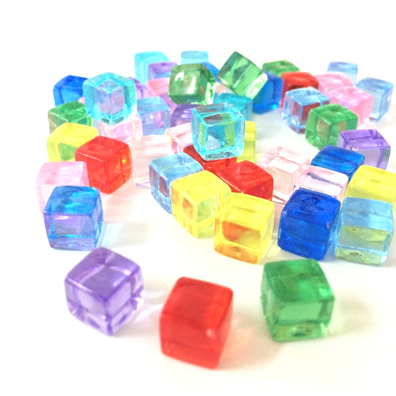 50ピース/セット13色8ミリメートル透明スクエアコーナーカ - Board Game Sequence のレビューと価格