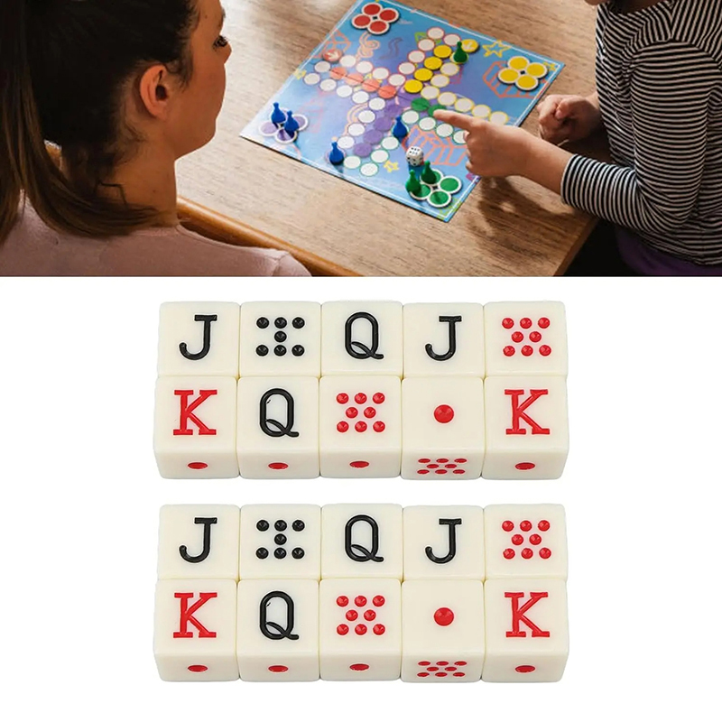 角のある角のアクリルポーカーのサイコロ,テーブルゲームのサイ - Board Game Ludo のレビューと価格