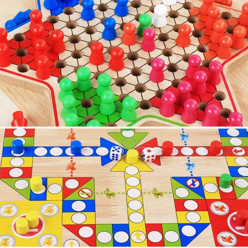 子供、家族、2 in 1の両面ミニチェッカーボード、木製の飛 - Board Game Catan のレビューと価格