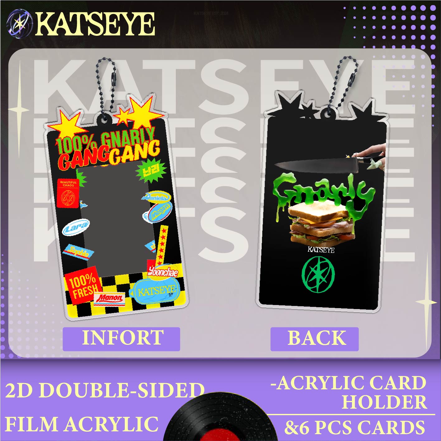 KATSEYEセット、アクリル製フォトカードホルダー（ポラロ - Card Sleeves Protector のレビューと価格