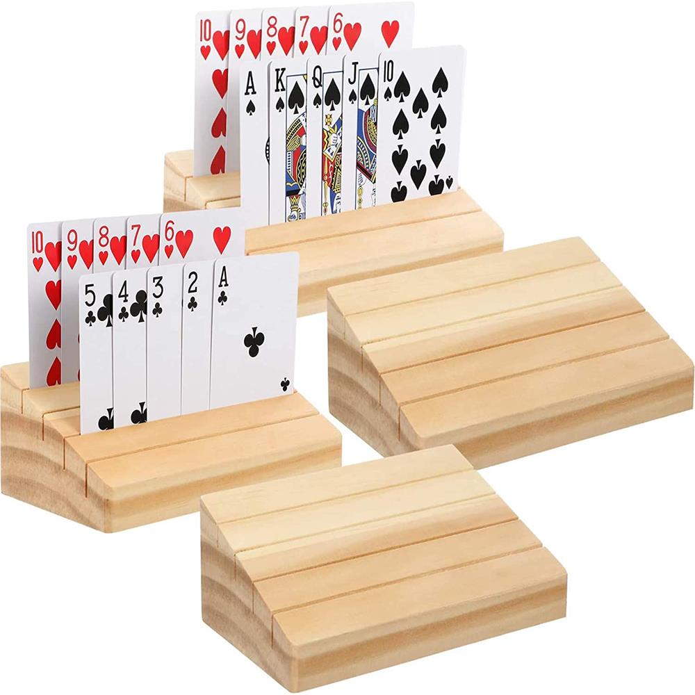 ハンズフリー木製プレイカードホルダー、ボードゲームポーカーシ - Board Game Yearbook のレビューと価格